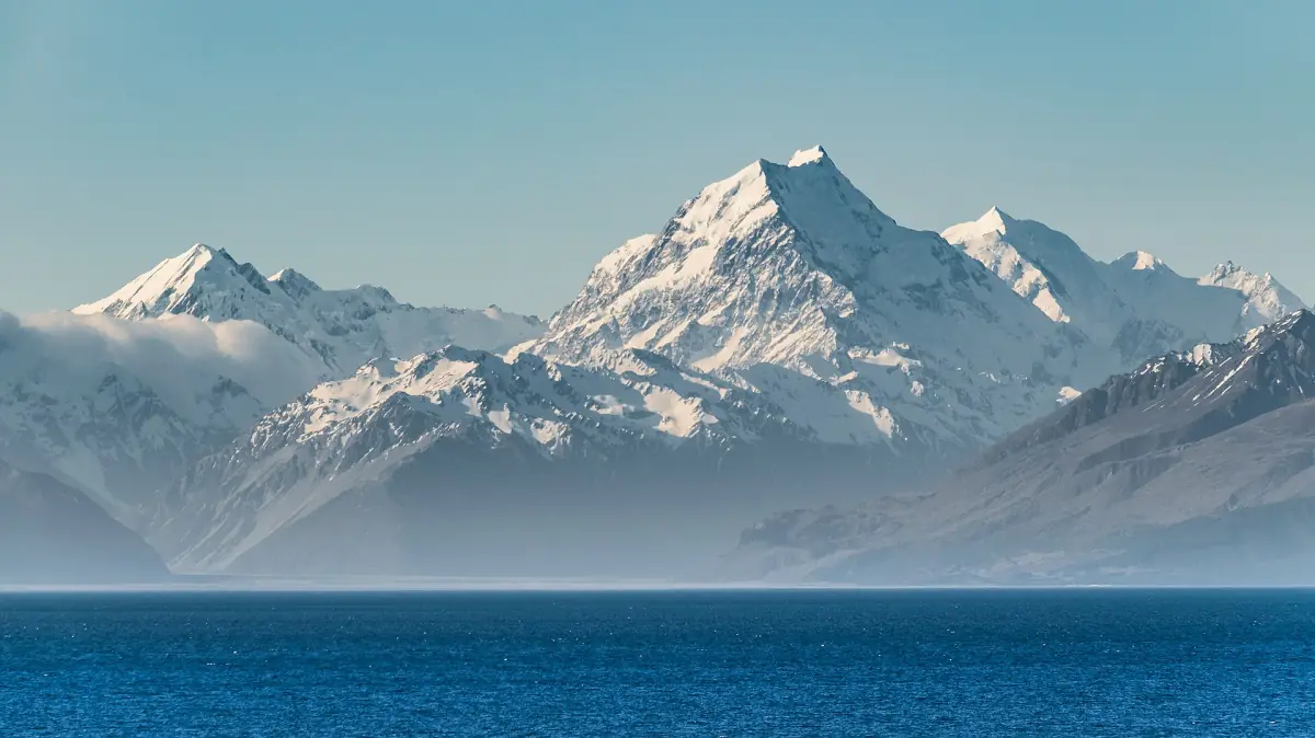 Lake Pukaki with Aoraki/Mount Cook in the distance